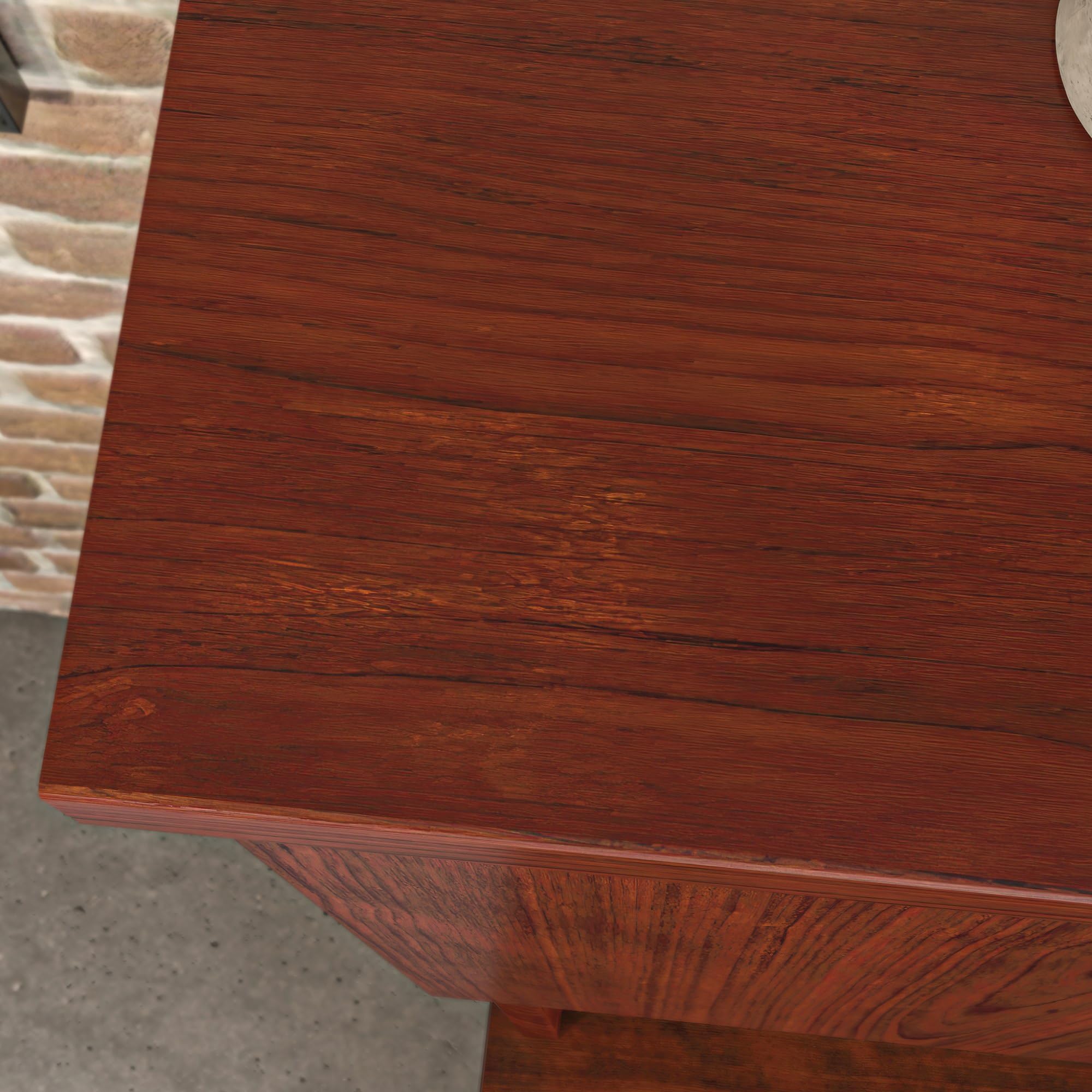 Sauder Affirm 60" x 36" Hutch, Classic Cherry Finish - Image 8