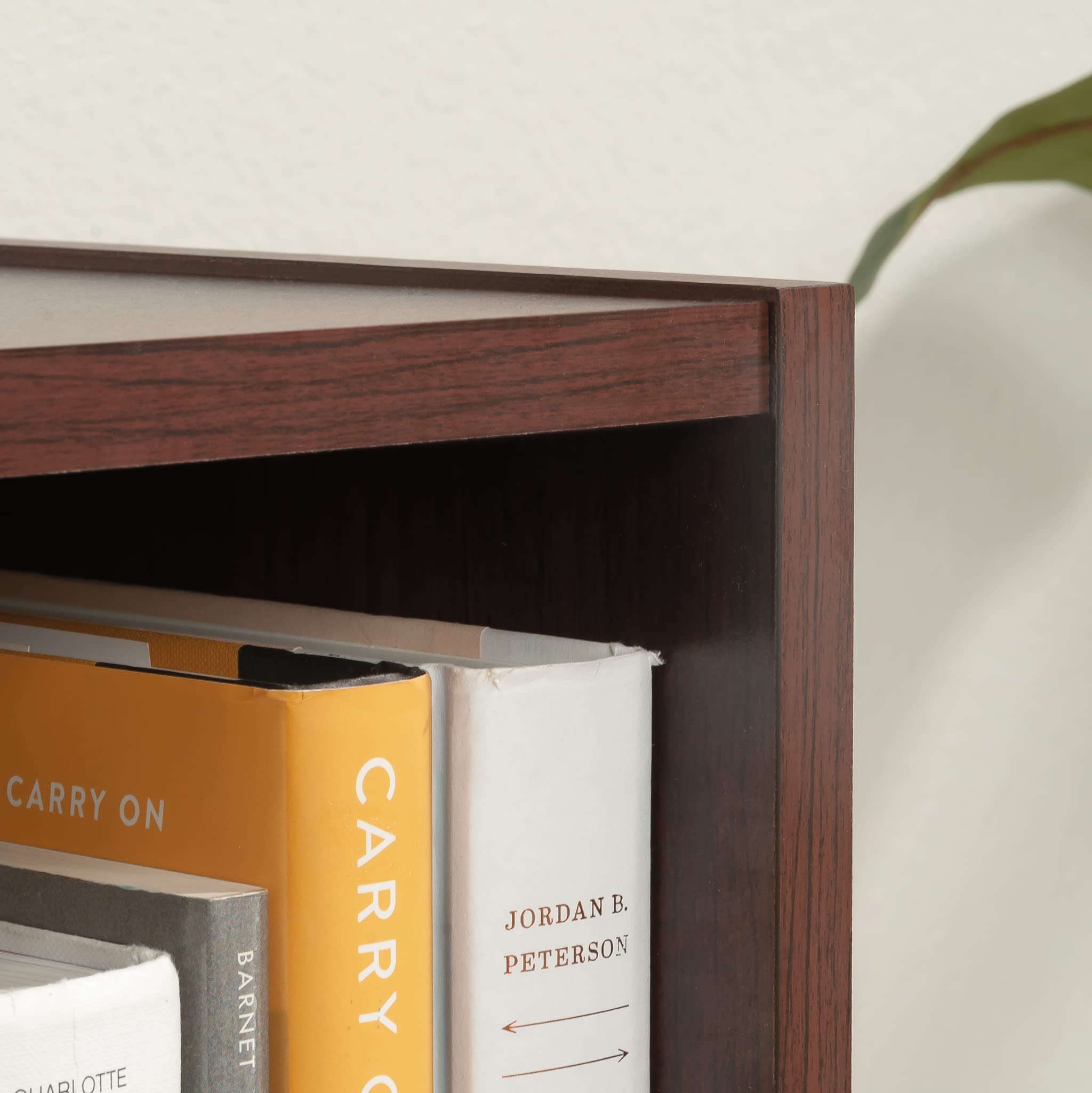 Sauder Beginnings 3-Shelf Bookcase, Bookshelf with Adjustable Storage Shelves, in Brook Cherry finish - Image 6