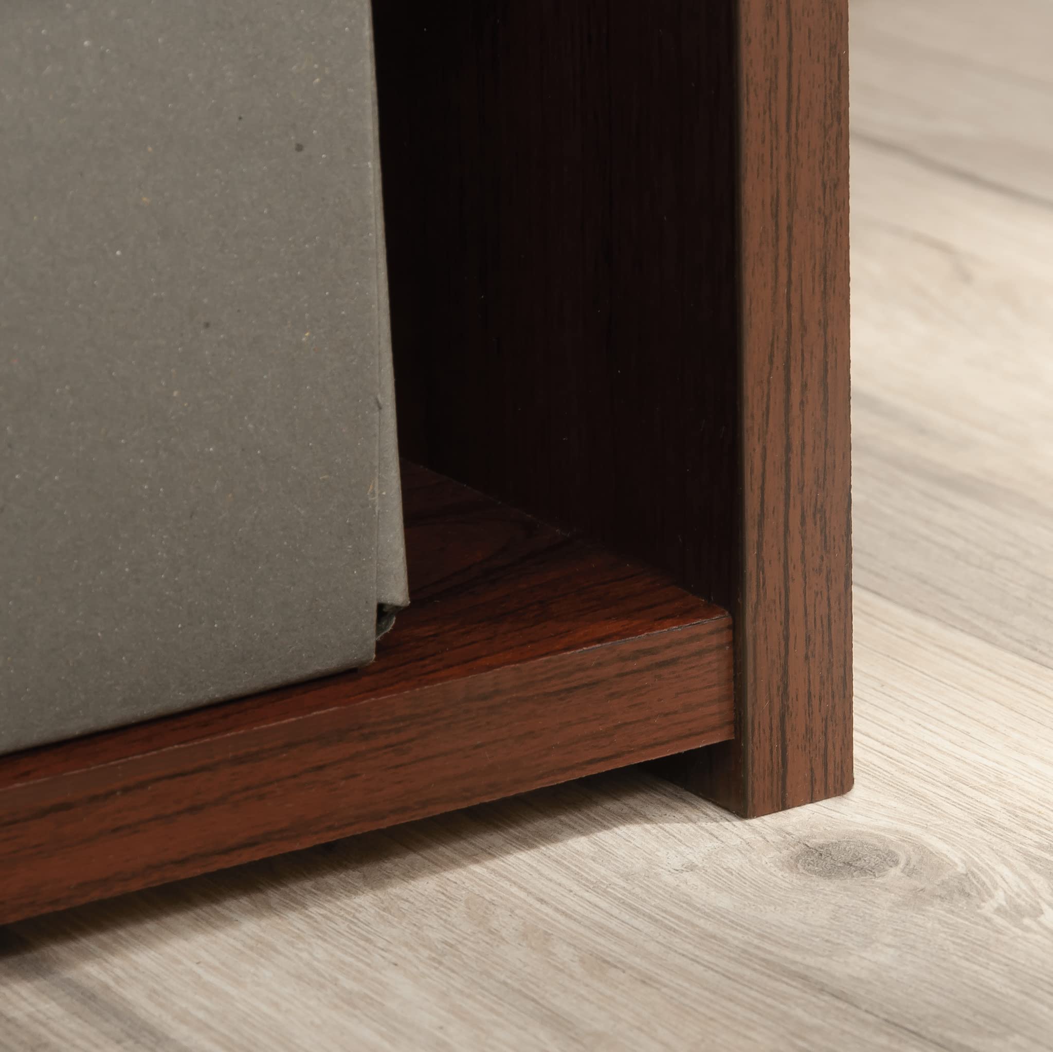 Sauder Beginnings 3-Shelf Bookcase, Bookshelf with Adjustable Storage Shelves, in Brook Cherry finish - Image 7