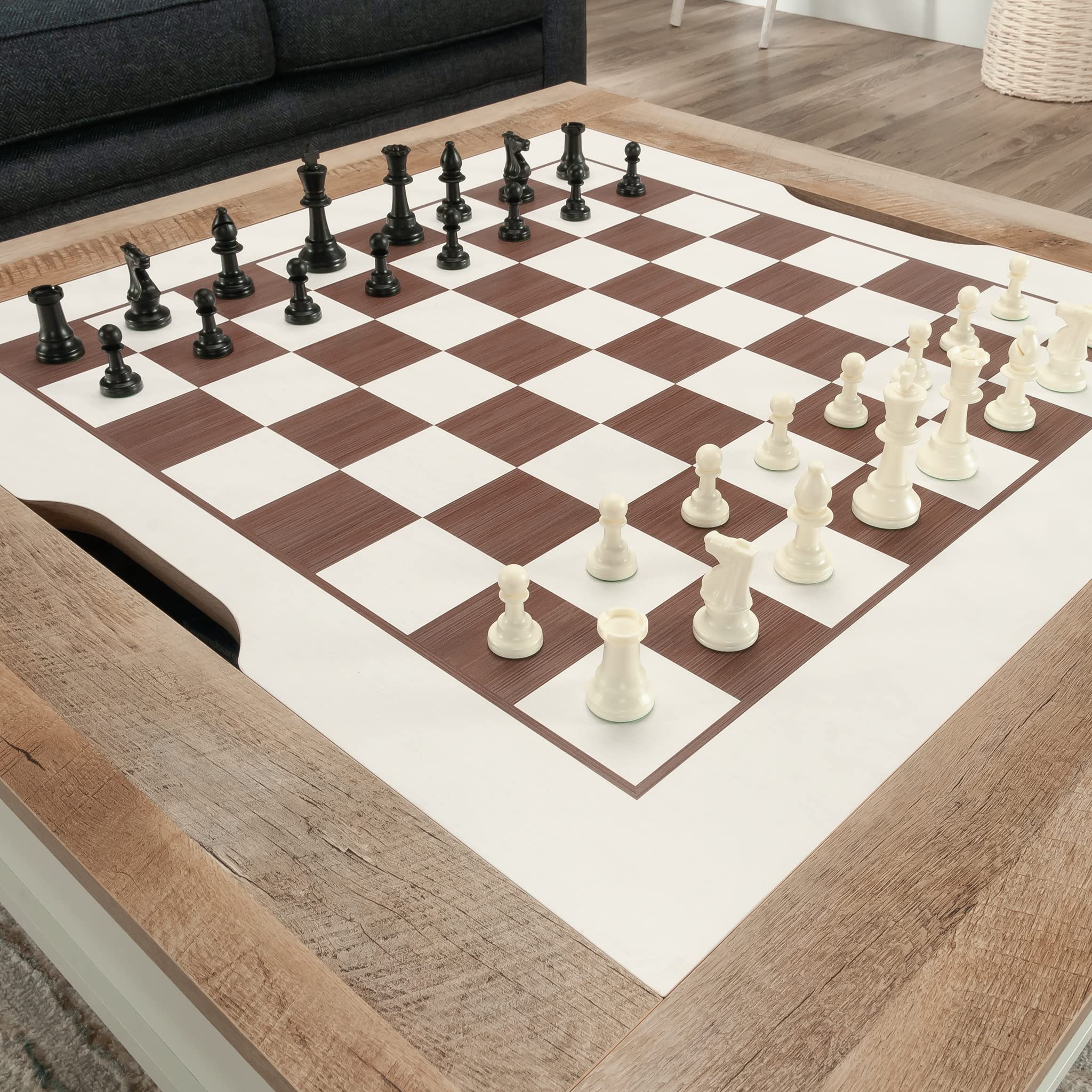Sauder Cottage Road Coffee Table/Gaming Table with Removable Top, Soft White Finish - Image 12