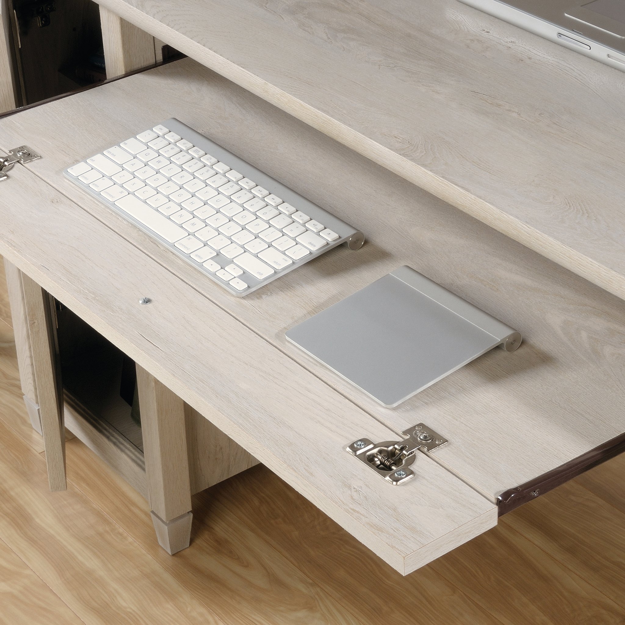 Sauder Edge Water Computer Desk with Storage Drawers, Home Office Desk, in Chalked Chestnut finish - Image 6