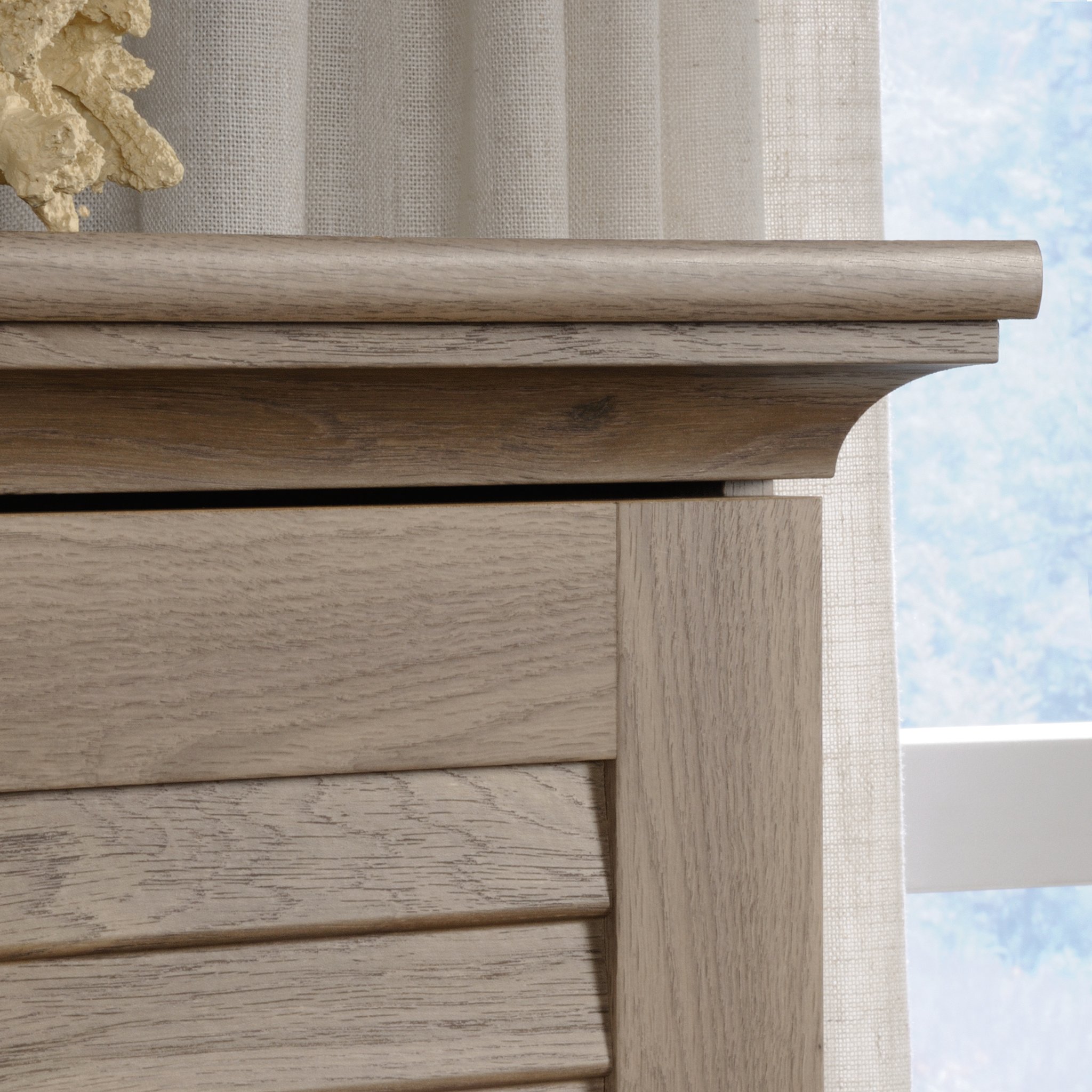 Sauder Harbor View Storage Cabinet/ Pantry Cabinet, Salt Oak finish - Image 8