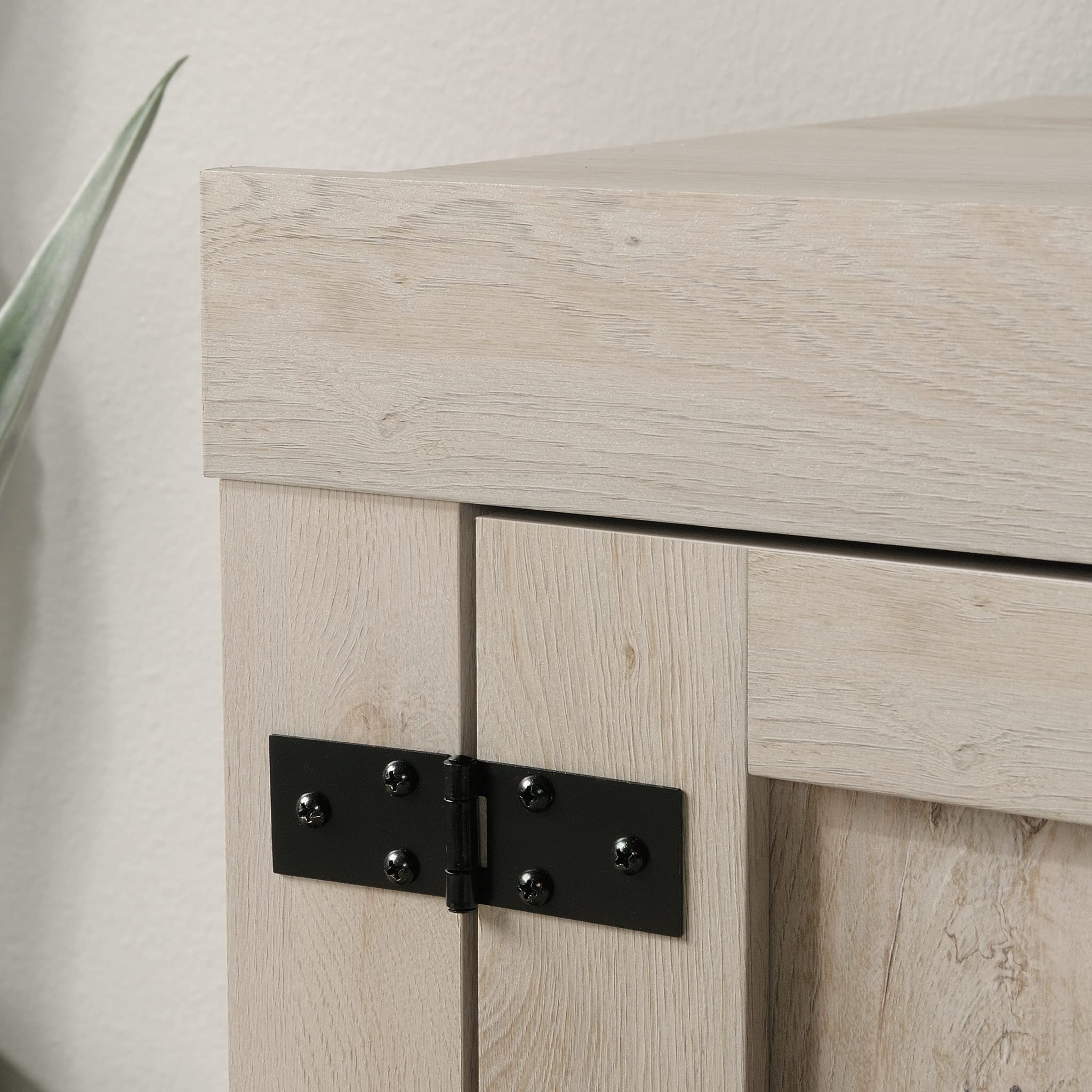 Sauder Misc Entertainment Farmhouse TV Credenza, for TVs up to 70", Chalked Chestnut Finish - Image 12