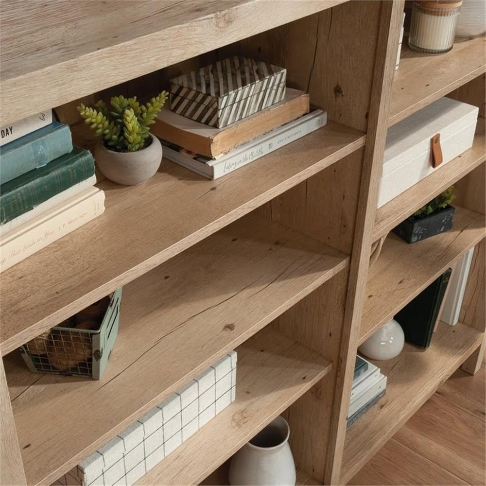 Sauder Pacific View Horizontal Bookcase, Prime Oak Finish - Image 7