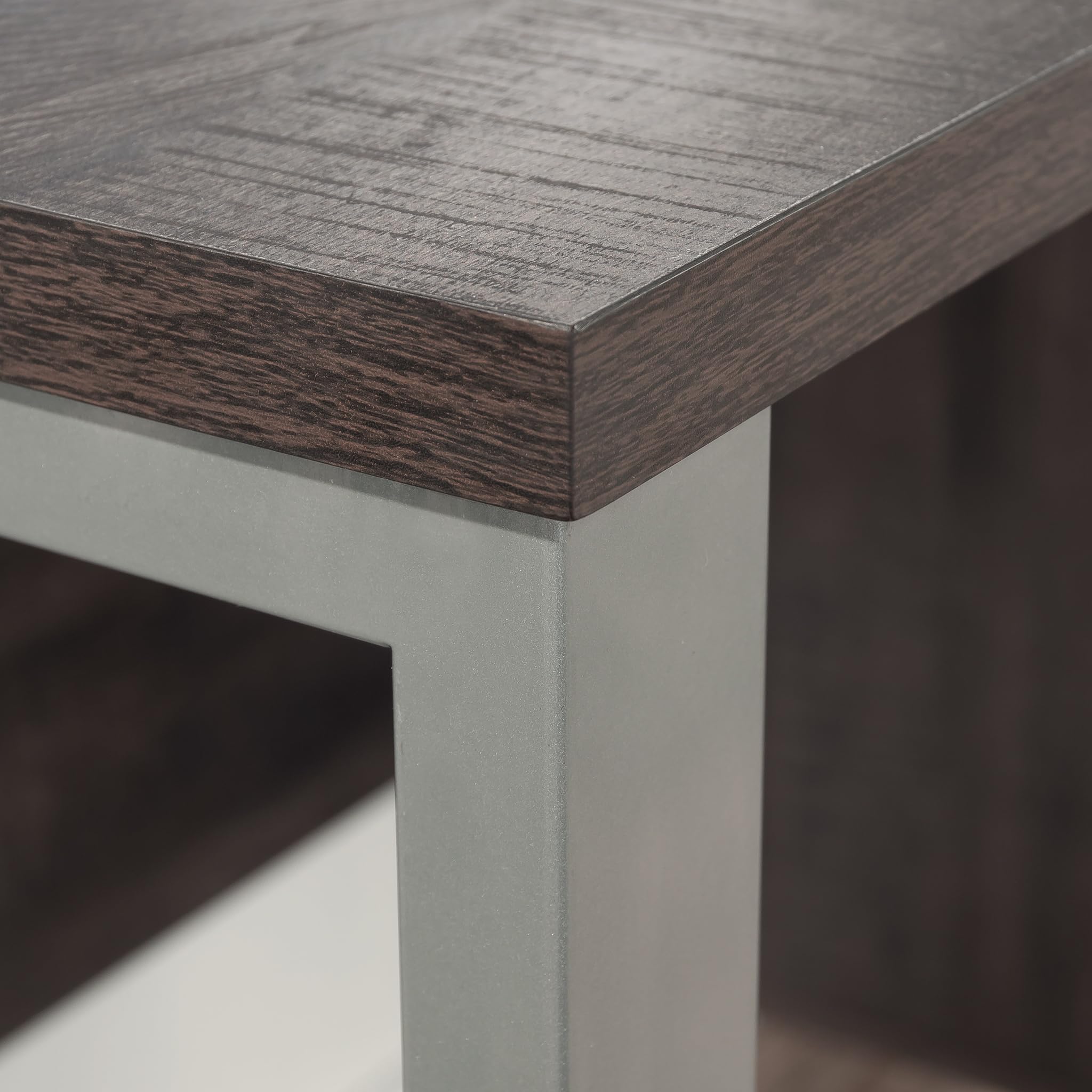 Sauder Rock Glen Single Pedestal Desk, Blade Walnut Finish - Image 4