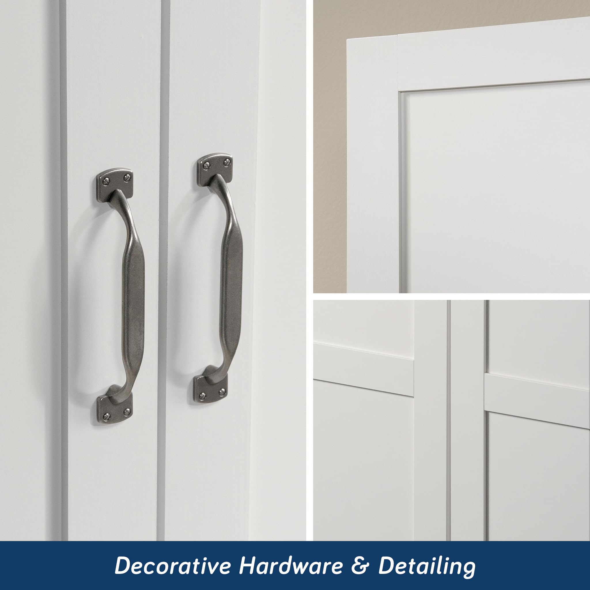 Sauder Select Storage Cabinet/ Pantry cabinets, White finish - Image 7