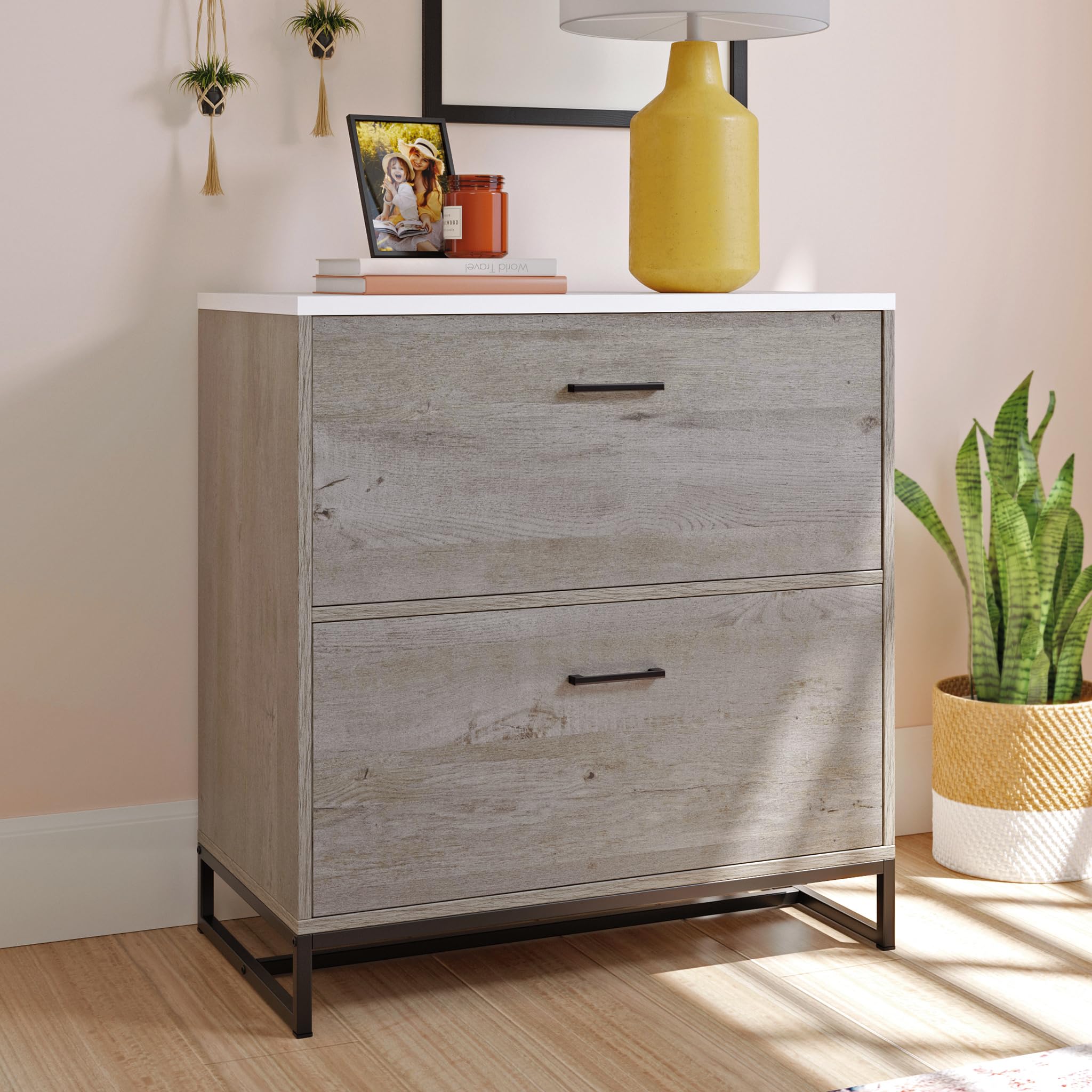 Sauder Tremont Row 2-Drawer Lateral File Cabinet, Mystic Oak Finish - Image 8