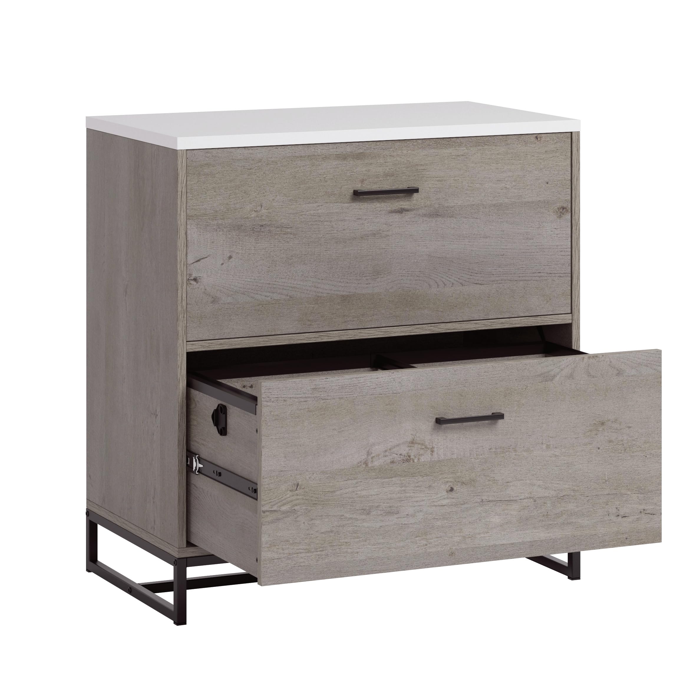 Sauder Tremont Row 2-Drawer Lateral File Cabinet, Mystic Oak Finish - Image 9